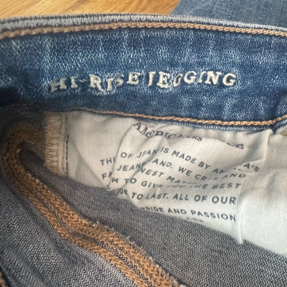 American Eagle Super Stretch Jegging Distressed Skinny Jean Women’s 4 Long #1055 - Picture 4 of 8